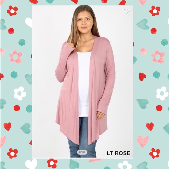 Sweaters - 💼🌸Plus Size🌸🐝Light Rose Cardigan ‼️